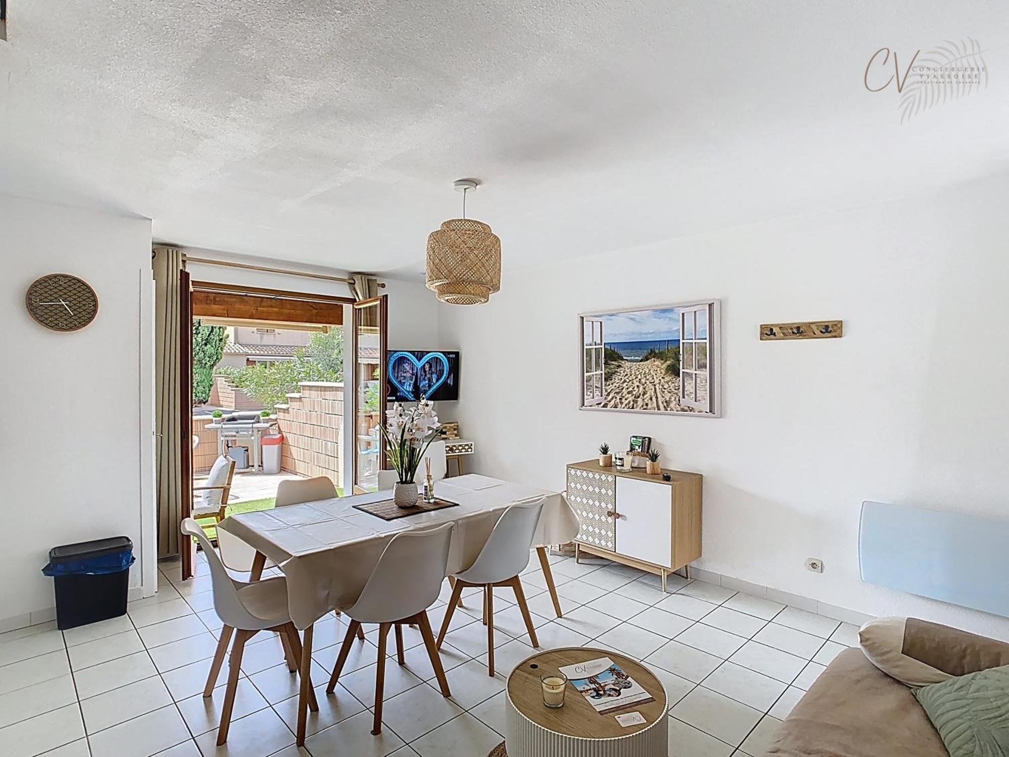 Maison "Douceurs D'Ete " Maison De Vacances Bord De Mer A Vias Plage - 600M De La Plage Et Du Canal Du Midi - Piscine Residentielle, Wifi Fibre, Activites Et Loisirs מראה חיצוני תמונה