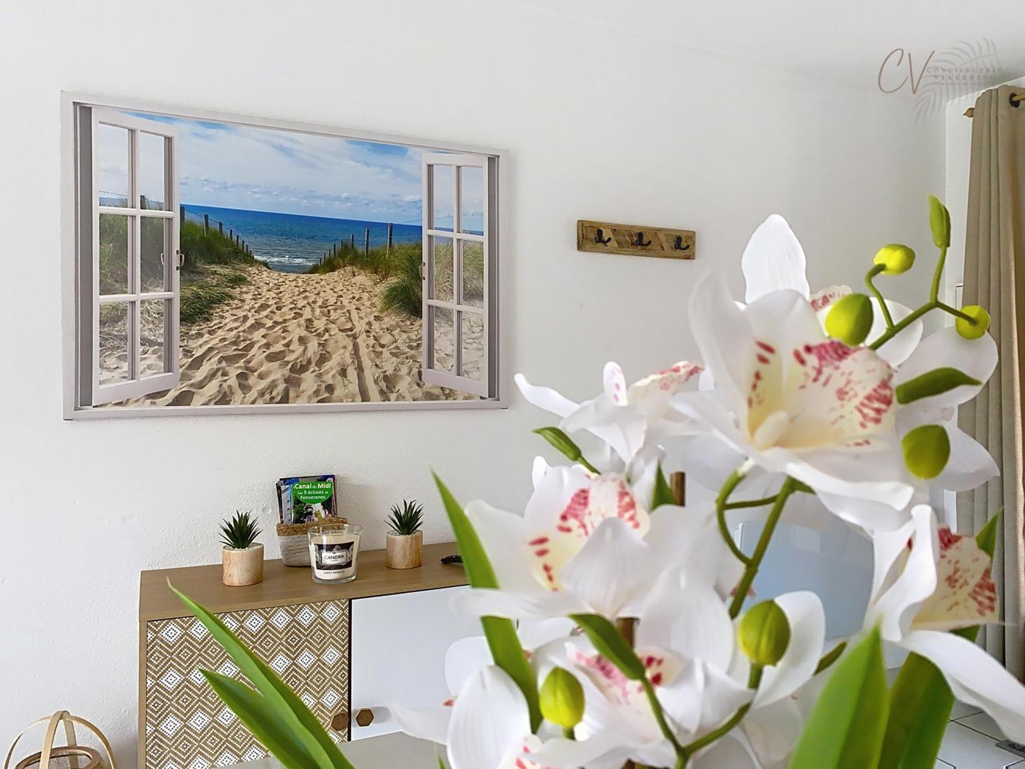 Maison "Douceurs D'Ete " Maison De Vacances Bord De Mer A Vias Plage - 600M De La Plage Et Du Canal Du Midi - Piscine Residentielle, Wifi Fibre, Activites Et Loisirs מראה חיצוני תמונה